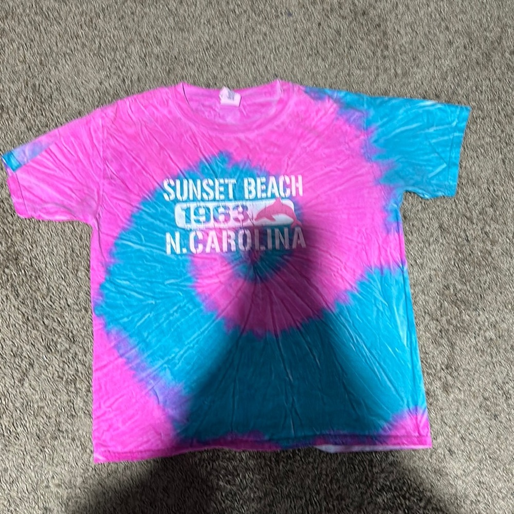 Kids Tie-Dye T-Shirt - Pink and Blue